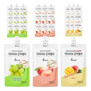 닥터리브 곤약젤리 스위트 머스켓 10P + 피치 10P + 애플망고 10P 세트, 150g, 1세트