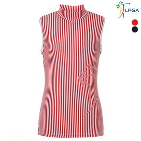 LPGA 여성 스윙레이디 컬러 스트라이프 슬리브리스 L192TS587P