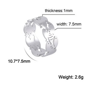 물고기반지 선물 데일리 행운 여성 재물 심플 여자 Amxe 귀여운 반지 패션 레저 파티 액세서리 큰 물고기 작은 패턴 조절 가능한 오프닝 쥬얼리