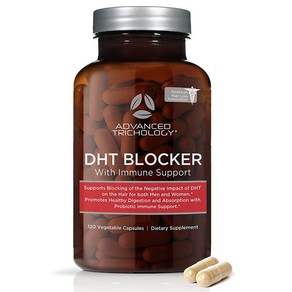 Advanced Tichology 디에이치티 블락 탈모 영양제 120정 DHT Blocke Immune Suppot Hai Loss Supplements, 1개