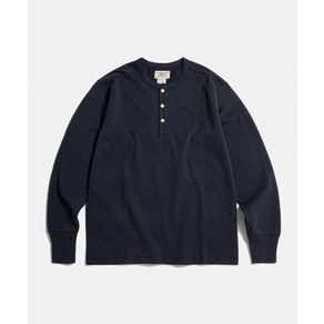 브론슨 BRONSON Vintage Long Sleeve Henley Shit Navy