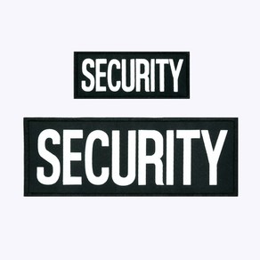 [SET] SECURITY 반사 패치 중형 대형 2종 세트 GA001 - 경호 보안 소속 단체 벨크로 시큐리티 안전 가드