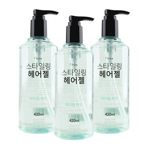 (3개)오릭스 스타일링 헤어젤 420ml, 3개