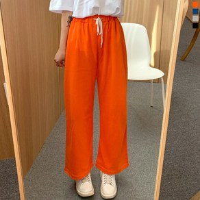 티데일리 퓨리 와이드 트레이닝 팬츠 여성 밴딩 하의 면 바지