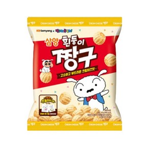 삼양 흰둥이 짱구 크림치즈맛, 70g, 4개