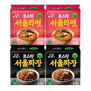 풀무원 로스팅 서울라면 388g + 짜장 396g, 4세트