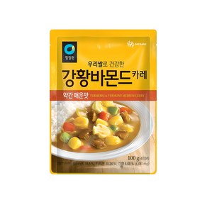 청정원 우리쌀 강황바몬드 카레 약간 매운맛, 100g, 1개