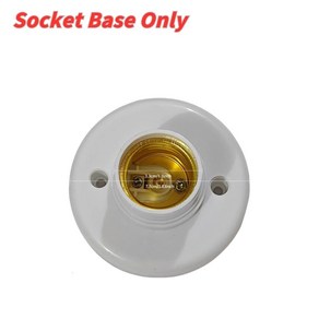 우드 실링팬 조명이 있는 LED 소켓 천장 선풍기 원격 20.5 인치 나사 팬 침실 차고 주방용, Socket Base Only