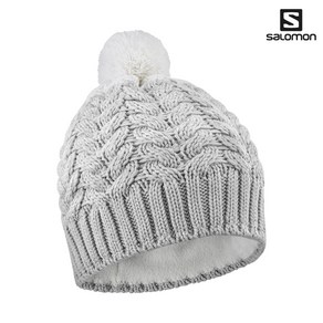 살로몬 2021 폴리 비니 POLY BEANIE LUNAR ROCK/WHITE, 1개