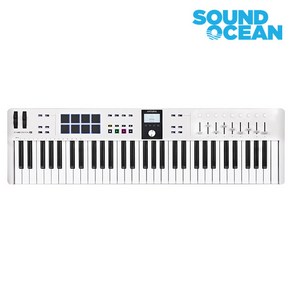 아투리아 키랩 에센셜 MK3 61 미디컨트롤러 마스터 키보드, KeyLab Essential 3 61 White, White, 1개