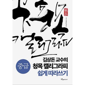 김상돈 교수의 청목 캘리그라피 쉽게 따라쓰기 중급, 푸른e미디어