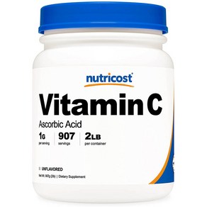 뉴트리코스트 비타민C 파우더 Vitamin C powde 2LB 무맛, 1개, 단품, 907회분