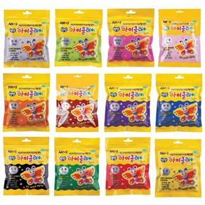 아모스 아이클레이 50g 파우치 아이클레이 찱, 파랑, 1개