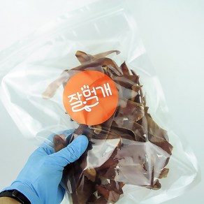 [잘먹개] 강아지 수제간식 돼지귀 슬라이스 300g 대용량, 1개