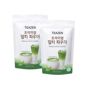 티젠 프리미엄 말차 파우더 500g 2개세트, 1개입, 2개