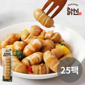 [다신샵] 닭신 닭가슴살 비엔나소시지, 닭가슴살 비엔나소시지 25팩, 64g, 25개