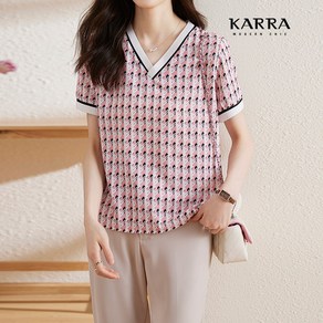 카라 KARRA 엑트브이넥블라우스 A3F0046