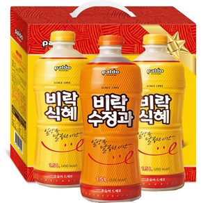 선물용상자 비락음료 혼합세트 (식혜2병+수정과1병) 대용량 혼합, 1.5L, 3개