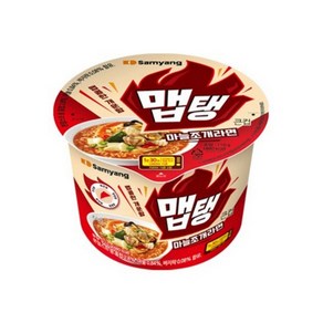맵탱 마늘조개라면 큰컵 110g, 6개
