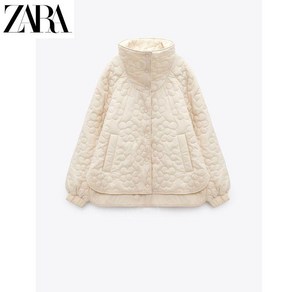 자라 플로럴 경량 패딩 재킷 ZARA