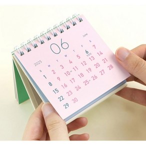 필요한 구성만 쏙~ 음력달력 스탠딩 탁상 CALENDAR 2025년 미니 달력, 1개, 랜덤