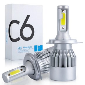 C6 LED 라이트 안개등 H1 H8 H9 H11 9006 LED 전조등 안개등, 1개