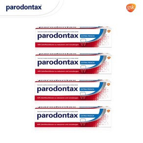 파로돈탁스 독일 Paodontax 엑스트라 후레쉬(블루) 잇몸 치약 75ml 묶음 독일직배송, 4개