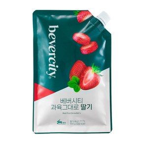 세미 베버시티 냉장 과육그대로 딸기 500g, 1개, 500ml