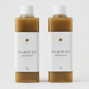 무설탕 생강착즙액 100% 더 올바른 생강원액 400ml, 1개, 2개입