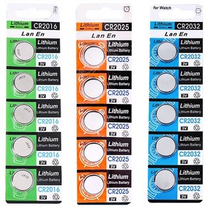 CR2016 CR2025 CR2032 코인 동전 리튬 건전지 버튼형 수은 단추형 전지, 1개, 1개입
