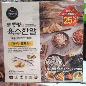 해통령 육수한알 진한맛 플러스 25% up 50개입 + 사은품증정, 1개, 250g