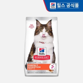 606864 힐스 고양이 어덜트 퍼펙트 다이제스천 치킨 1.6kg, 606864 퍼펙트 다이제스쳔 고양이 어덜트 1.6kg, 1개, 닭