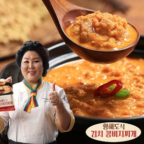 [조이 홈쇼핑] 이순실 직접 갈아만든 황해도식 김치 콩비지찌개, 400g, 6박스