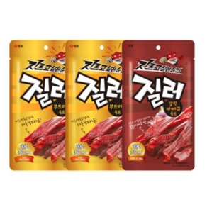 샘표 질러 부드러운 육포 70g 2개 + 갈릭 바베큐 육포 70g 1개, 1세트