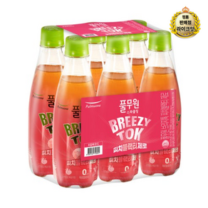 풀무원 브리지톡 피치 블랙티 제로, 350ml, 42개