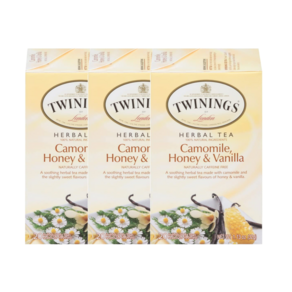 Camomile Honey & Vanilla 허브티 카모마일 허니 바닐라 카페인 프리 디카페인 20티백 Twinings 트와이닝, 32g, 20개입, 3개