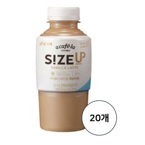 [빙그레]아카페라 사이즈업 바닐라라떼 350mlx20펫, 350ml, 20개