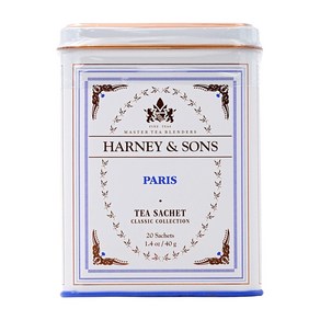 Harney Sons 파리스 차 바닐라 캬라멜 과일향 티 20 티백