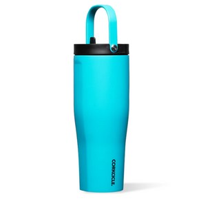 Cokcicle 콕시클 고 컵 XL 텀블러 카프리 블루 30온스 생일 선물 수집 헬스 장거리 운전 콘서트, 1개
