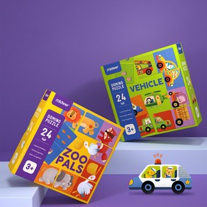 미디어 도미노 그림퍼즐 동물 교통 방향과 수 인지, ZOO PALS(동물원 친구들), 1개