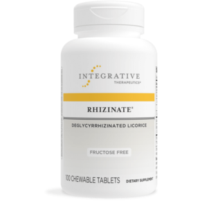 Integative Theapeutics 인테그라티브 Rhizinate Deglycyhizinated Licoice - Fuctose Fee 100 CHEW TABS, 1개, 100정