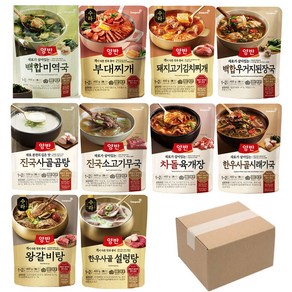 양반 즉석국 찌개 10종, 460g, 1세트