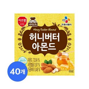 CJ 이츠웰 허니버터아몬드 10g X 40봉, 1개