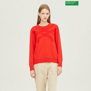 베네통 Benetton logo jacquad sweate 2F 1135U1044 02P