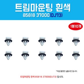 DJ73 85818 370001봉10개 트림마운팅 삼각카바핀 클립키 자동차클립 도어핀 속핀 우찌핀 카바핀 스탭핀 스탭가니쉬, 1개