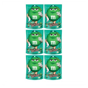 M&M's Mint Dak Chocolate Candy 엠앤엠즈 민트 다크 초콜릿 캔디 8oz(226.8g) 6팩, 226.8g, 6개