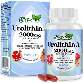 유로리틴 A 보충제 2000mg - 120 소프트젤 60일분 - 석류 딸기 및 호두 추출물 함유 - 미토콘드리아 에너지 항산화제, [01]120 stuck (1e Pack), 1개, 120정