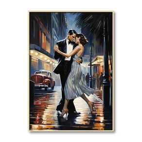 탱고 그림액자 Tango 댄스 춤 인테리어그림 인테리어액자 인테리어소품, 05, 블랙