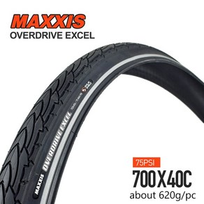 자전거 타이어 Maxxis 초경량 로드 바이크 오버드라이브 케블라 펑크 방지 700C 700 x 35C 38C 40C, 1개