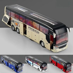 1/50 SETRA 럭셔리 코치 버스 장난감 자동차 다이캐스트 미니어처 모델 풀백 사운드 및 라이트 교육 컬렉션 소년 어린이 선물